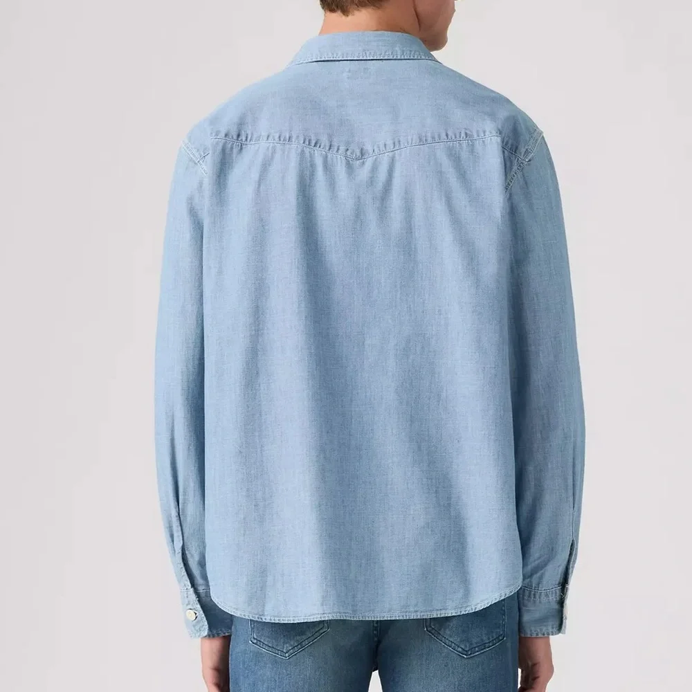 Levi's Light Blue Casual Button Down Shirt - Picture 9 of 9